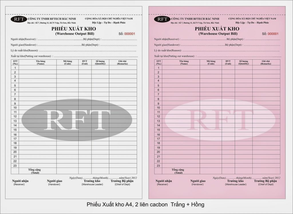 Mức phạt mất Phiếu xuất kho kiêm vận chuyển nội bộ