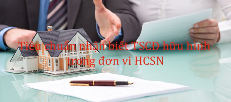 tieu chuan nhan biet tai san co dinh huu hinh trong don vi hcsn