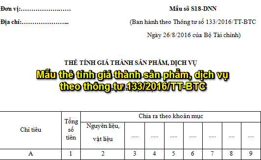 mau the tinh gia thanh san pham dich vu