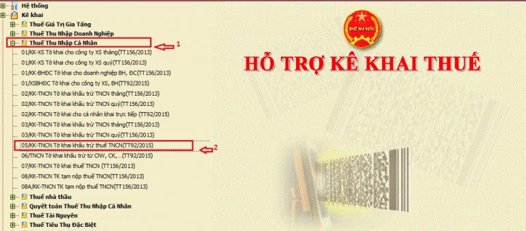 lap to khai khau tru thue tncn theo mau 05 kk tncn