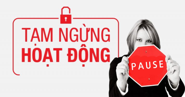 tam dung hoat dong