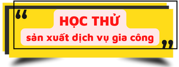 học kế toán sản xuất dịch vụ gia công