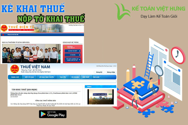 Cách kê khai thuế và nộp tờ khai thuế qua mạng tổng cục thuế