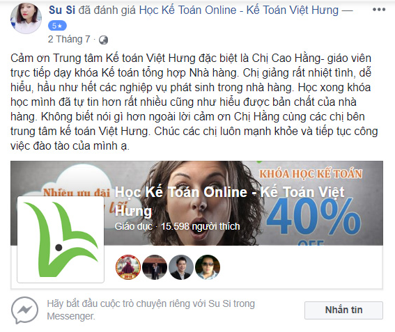 khoá học kế toán chuyên sâu