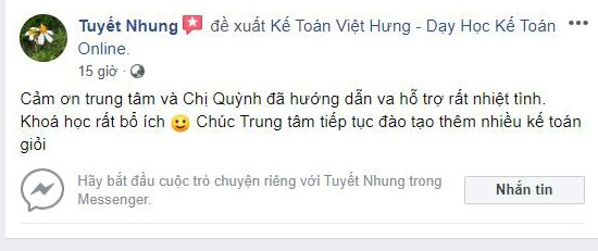 HV. Tuyết Nhung (1991) 3 học viên kế toán việt hưng