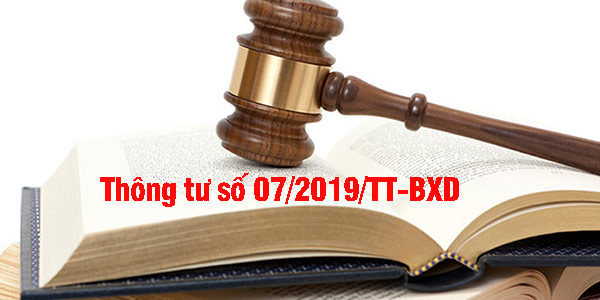 thông tư số 07/2019/tt-bxd