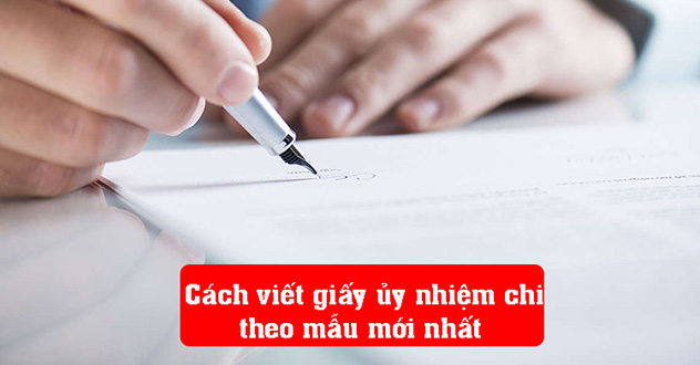 viết giấy ủy nhiệm chi