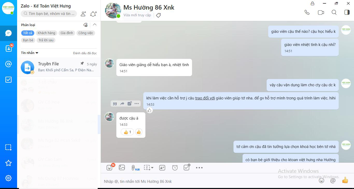 nguyễn thu hường 86 khoá xnk gv Mai thị