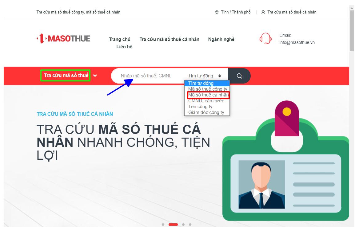 mã số thuế cá nhân online