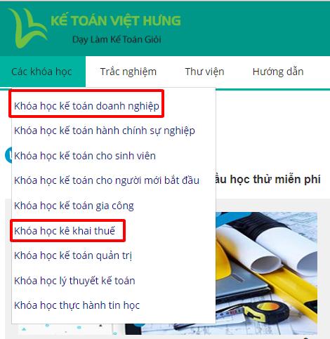 học kế toán tổng hợp online miễn phí