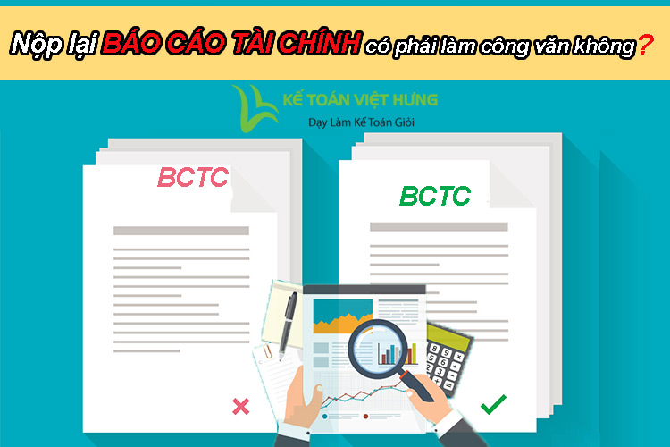 nộp lại báo cáo tài chính