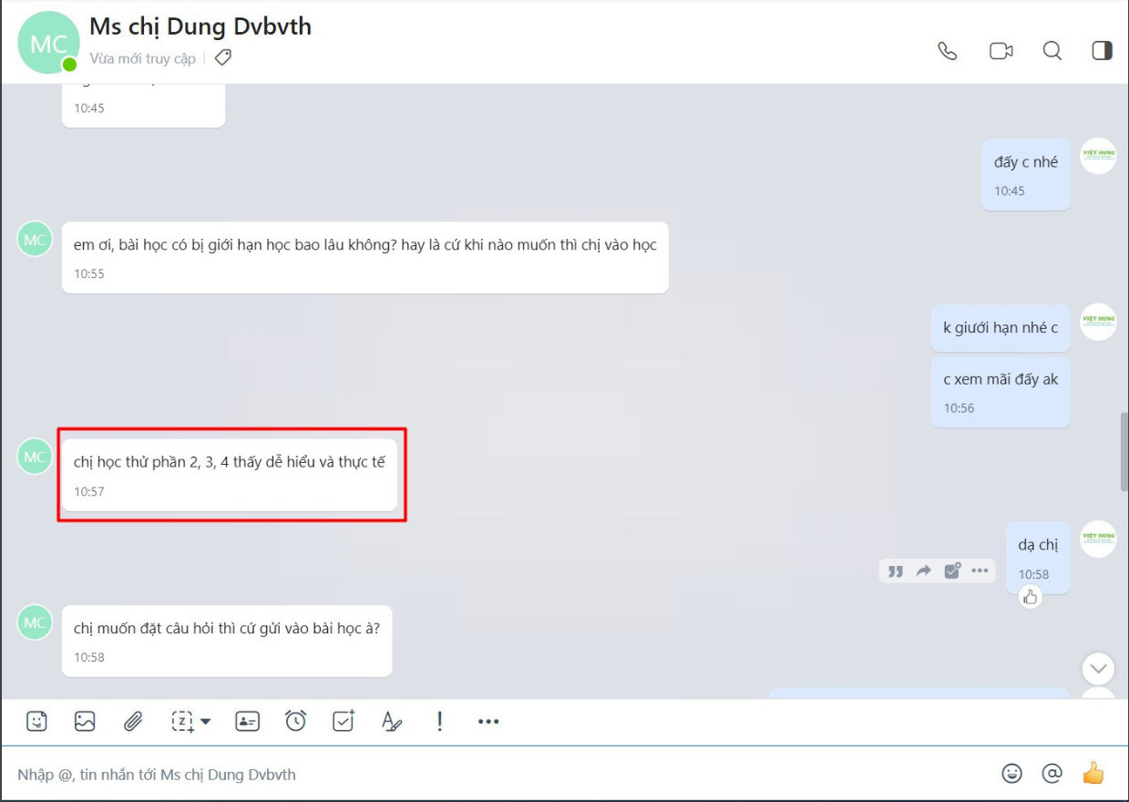T2. Ha Thi Kim Dung hoc dich vu benh vien tu nhan tu hoc