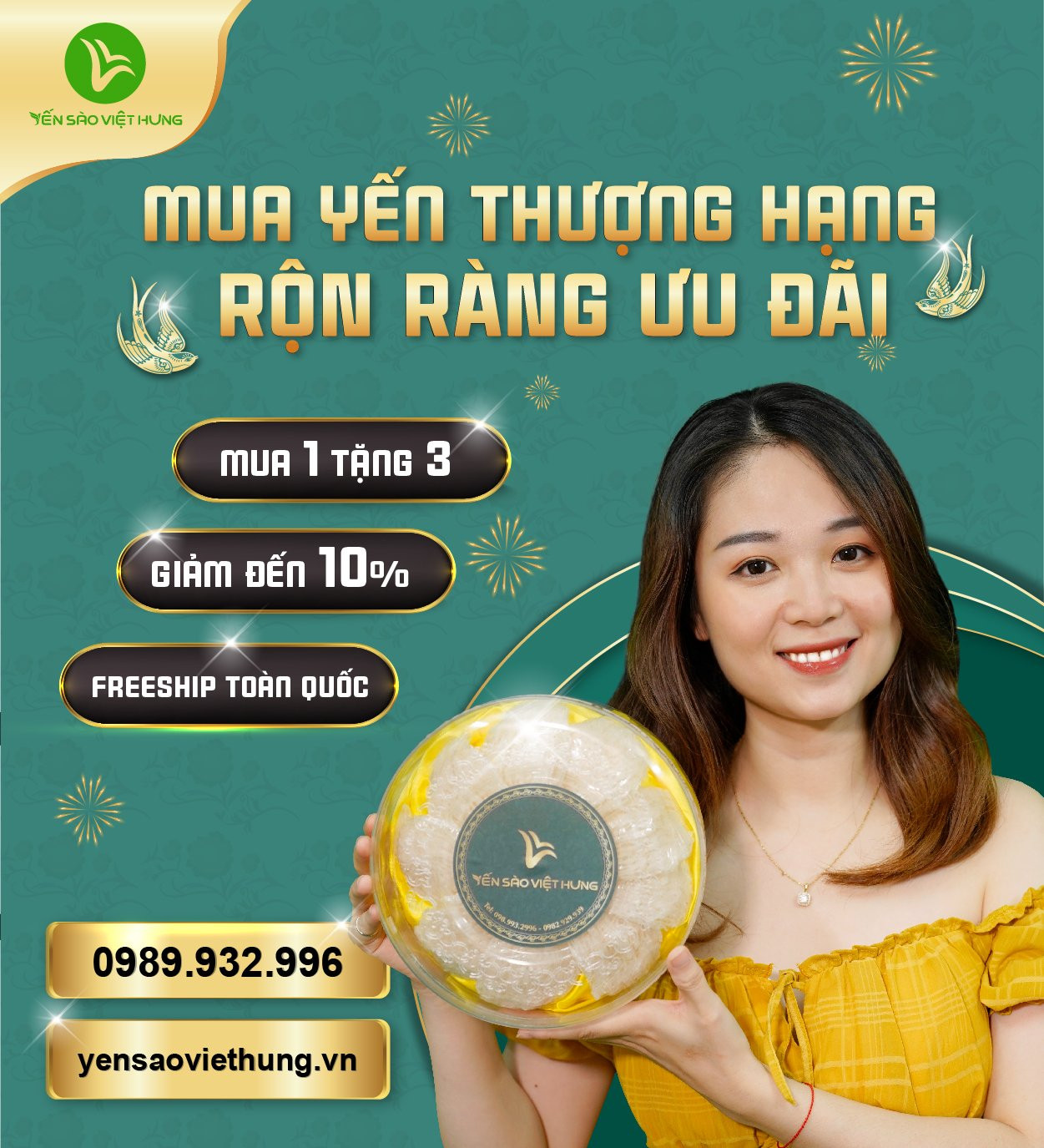 Yến sào Việt Hưng - hàng Việt cao cấp