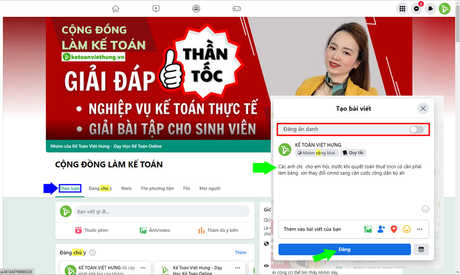 khoản chi thanh toán từ tài khoản cá nhân 2