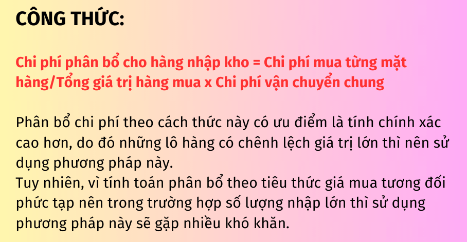 phân bổ chi phí mua hàng 2