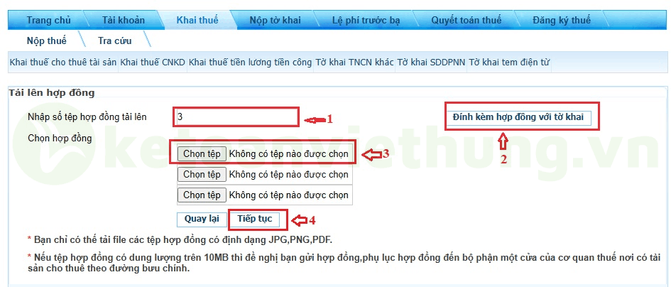 khai thuế cho thuê tài sản 10