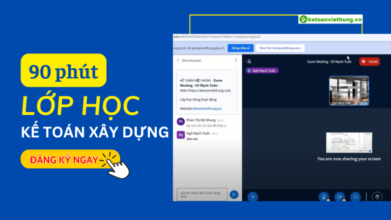 học kế toán xây dựng thực tế 2