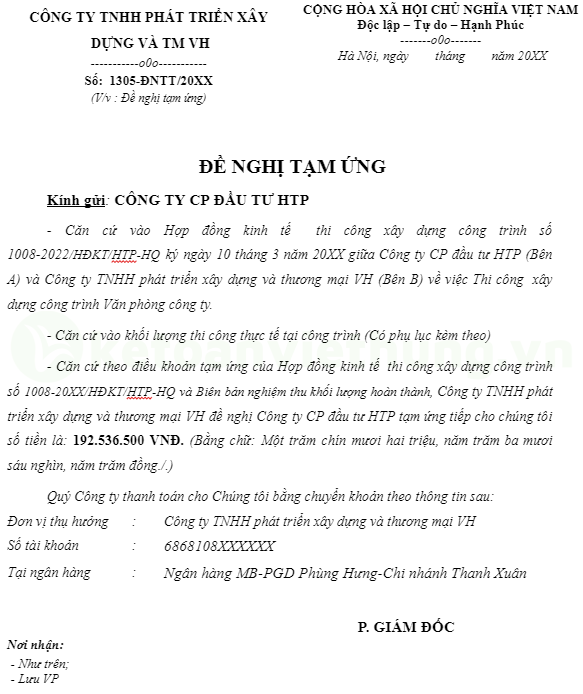 tạm ứng trong doanh nghiệp 6