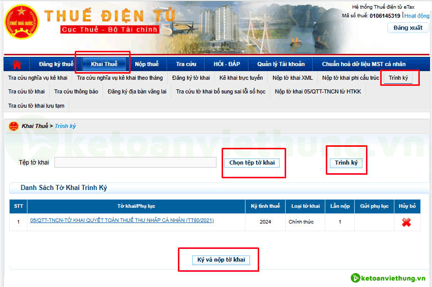 02 Cách Nộp Tờ Khai Quyết Toán Thuế TNCN Online Không Bị Lỗi 3 tờ khai quyết toán thuế tncn 2