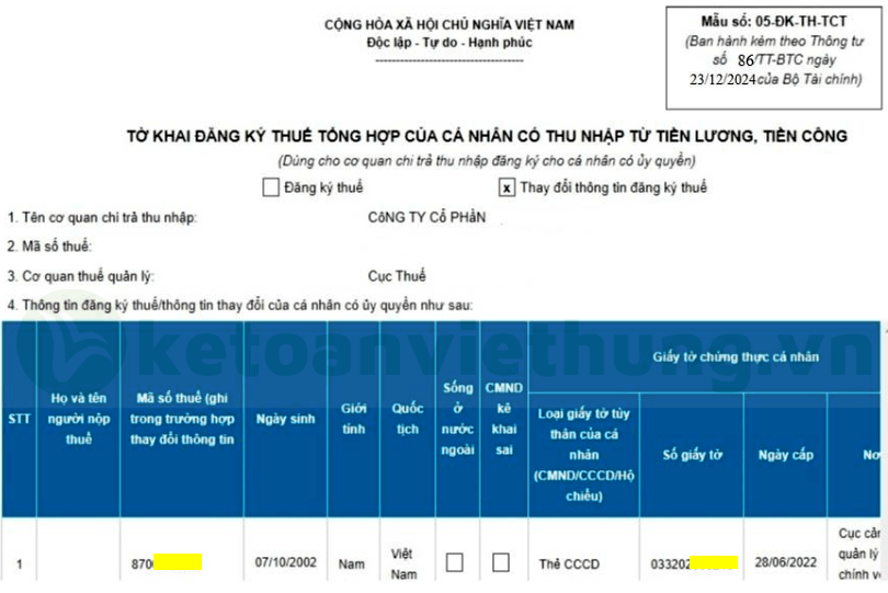 Đăng Ký Thay Đổi Thông Tin Người Lao Động Qua Cơ Quan Chi Trả Trên HTKK Nhanh Nhất 14 thay đổi thông tin người lao động 19