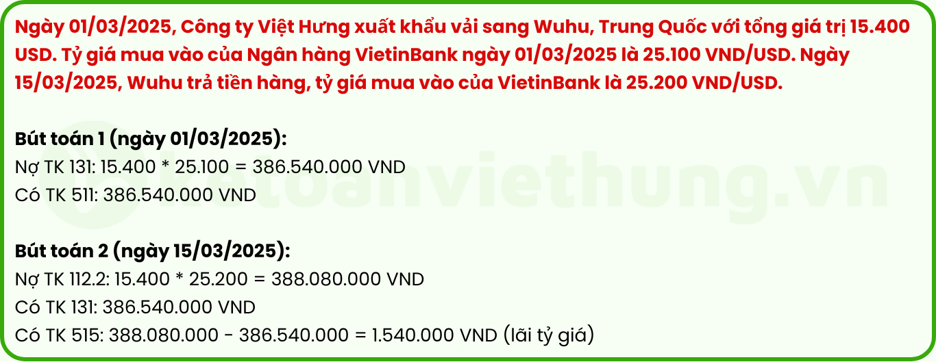 Cách Hạch Toán Tỷ Giá Doanh Thu Hàng Xuất Khẩu Mới Nhất 3 hàng xuất khẩu 3