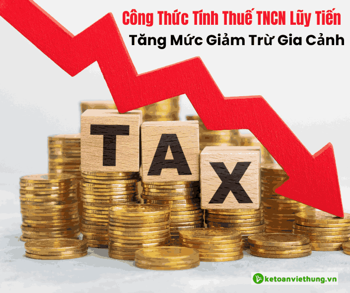Excel Công Thức Tính Thuế TNCN Lũy Tiến Tăng Mức Giảm Trừ Gia Cảnh 1 công thức tính thuế tncn lũy tiến