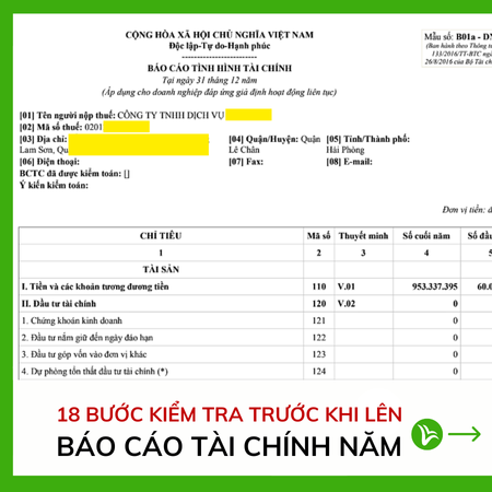 18 Bước Kiểm Tra Trước Khi Lên Báo Cáo Tài Chính Năm 1 truoc khi len bao cao tai chinh 1