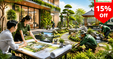 kế toán dịch vụ thiết kế và thi công cảnh quan sân vườn