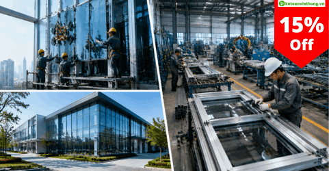 kế toán tổng hợp sản xuất công ty nhôm kính