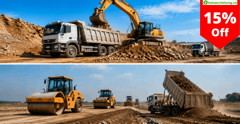 kế toán vận tải công ty thương mại dịch vụ san lấp