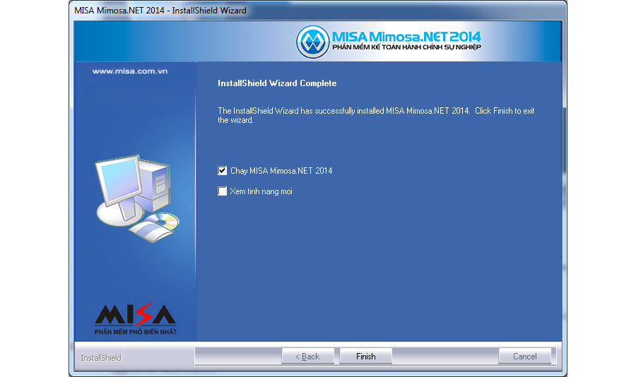 Phần mềm kế toán Misa Mimoza 2014